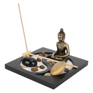 Jardín Zen Buda Sentado Yin Yang